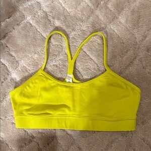 Lululemon Flow Y Sports Bra Size 6 Yellow